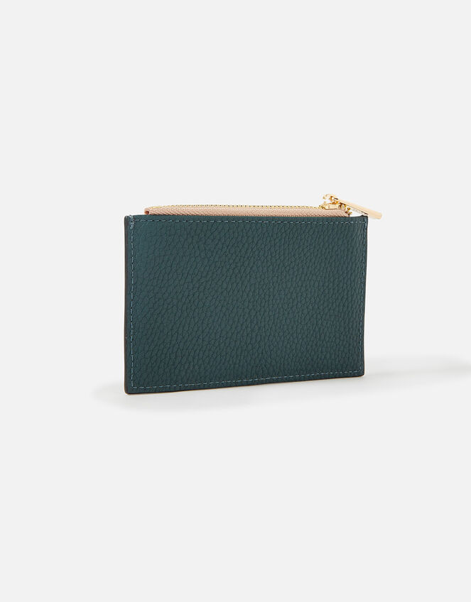 Colour Block Card Holder, Teal (TEAL), large