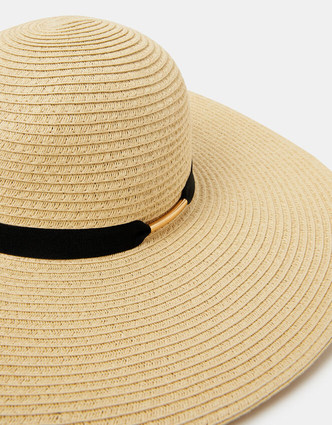 Floppy Straw Hat, , large