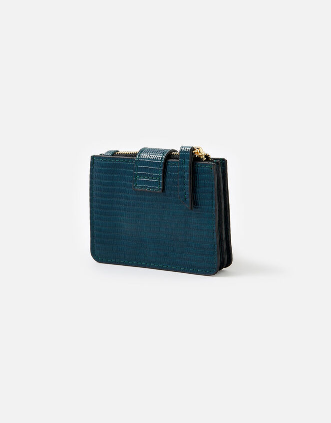Twist Lock Reptile Cardholder, Teal (TEAL), large