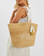 Mrs Jute Beach Bag, , large