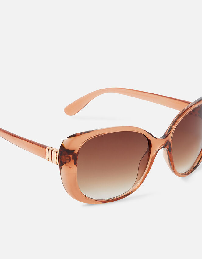 Metal Detail Square Sunglasses, , large