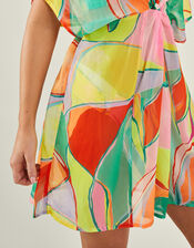 Abstract Print Kaftan, Multi (BRIGHTS MULTI), large