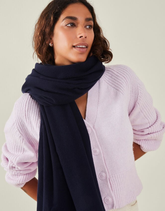 Grace Super-Soft Blanket Scarf, Black (BLACK), large