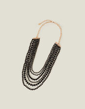 Chunky Bead Multirow Necklace, , large