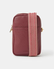 Slip Pocket Phone Bag, Red (BURGUNDY), large