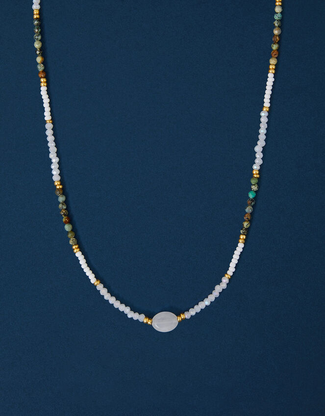 14ct Gold-Plated Mix Bead Choker Necklace, , large