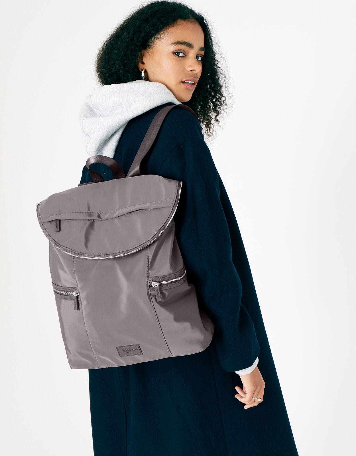 Gina Gym Rucksack with Recycled Fabric Grey