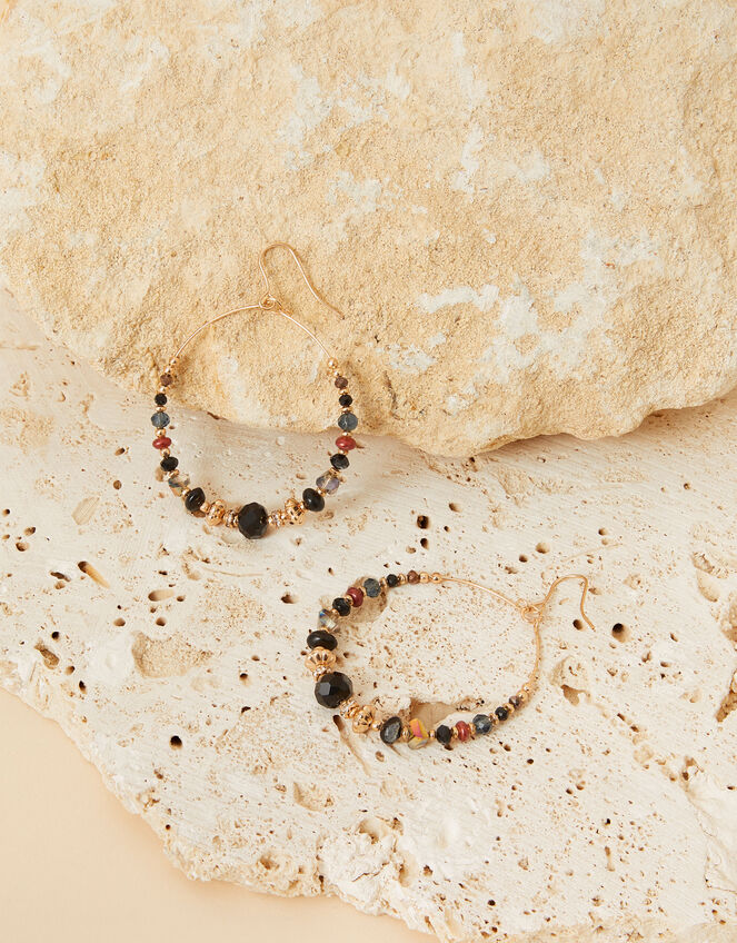 Beaded Hoop Earrings