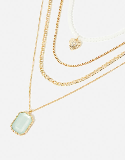 Romantic Ramble Pearl Bead Multirow Necklace, , large