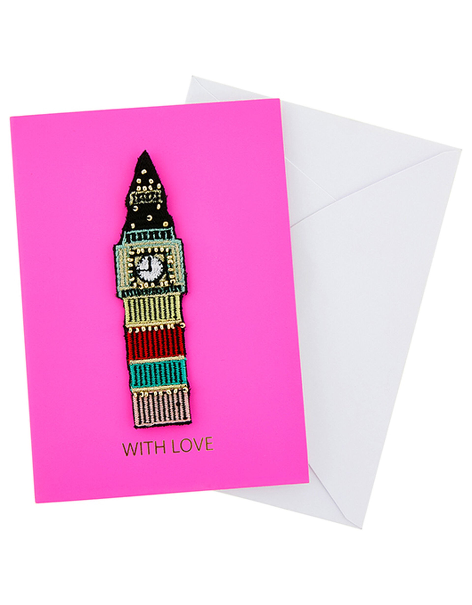 City Greetings Card with Big Ben Patch, , large