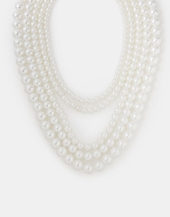 Layered Pearl Necklace, , large