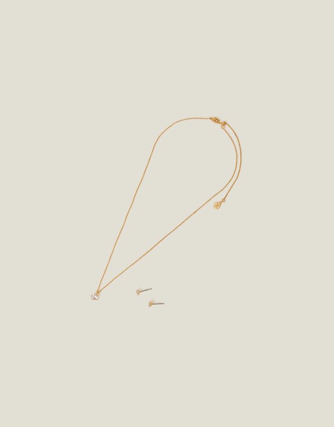 14ct Gold-Plated Jewellery Set Christmas Cracker, , large