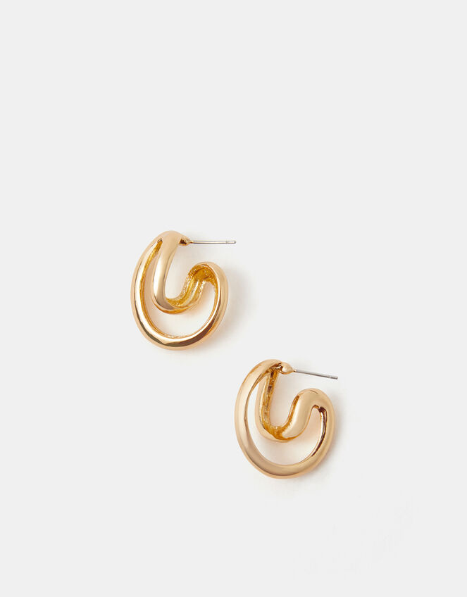Swirl Hoop Earrings, , large