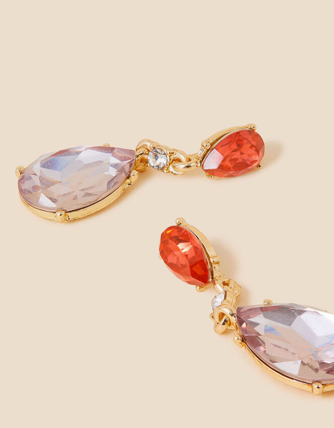 Teardrop Large Gem Drop Earrings, , large