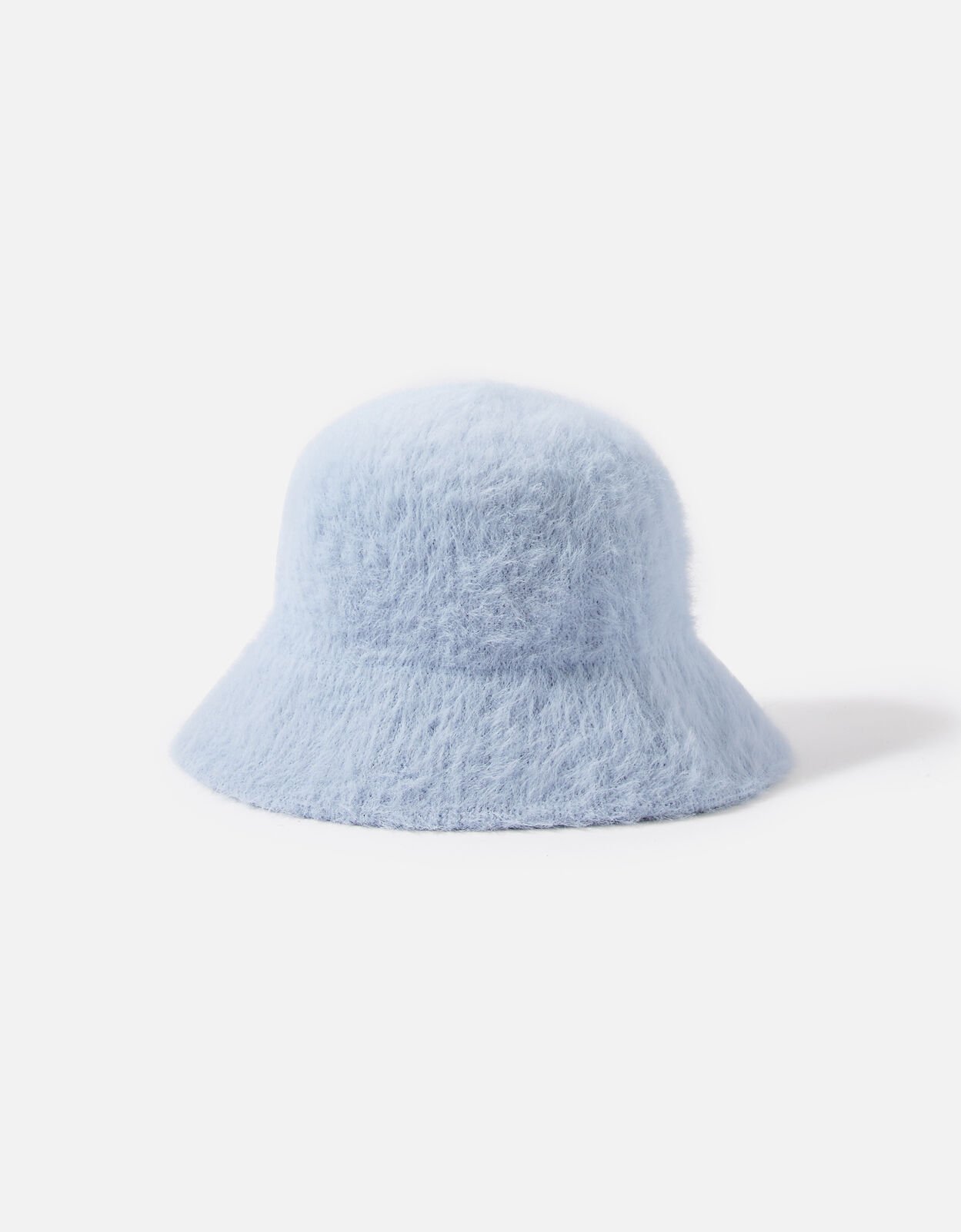 Blue fluffy bucket hat hot sale