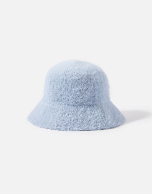 Fluffy Bucket Hat, Blue (BLUE), large