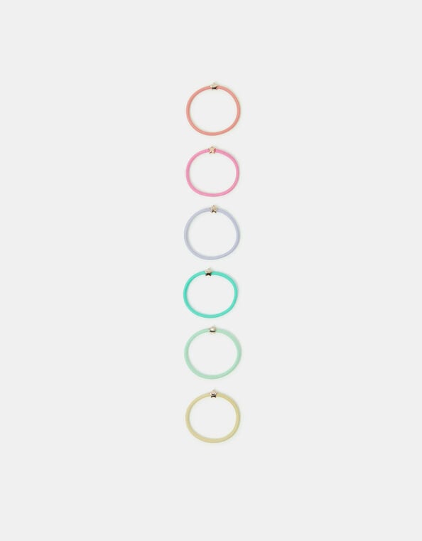 Girls 6-Pack Star Hair Bands, , large