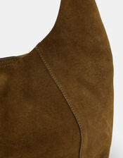 Large Suede Shoulder Bag, , large