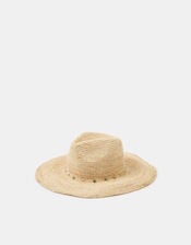 Bead Trim Fedora Hat, , large