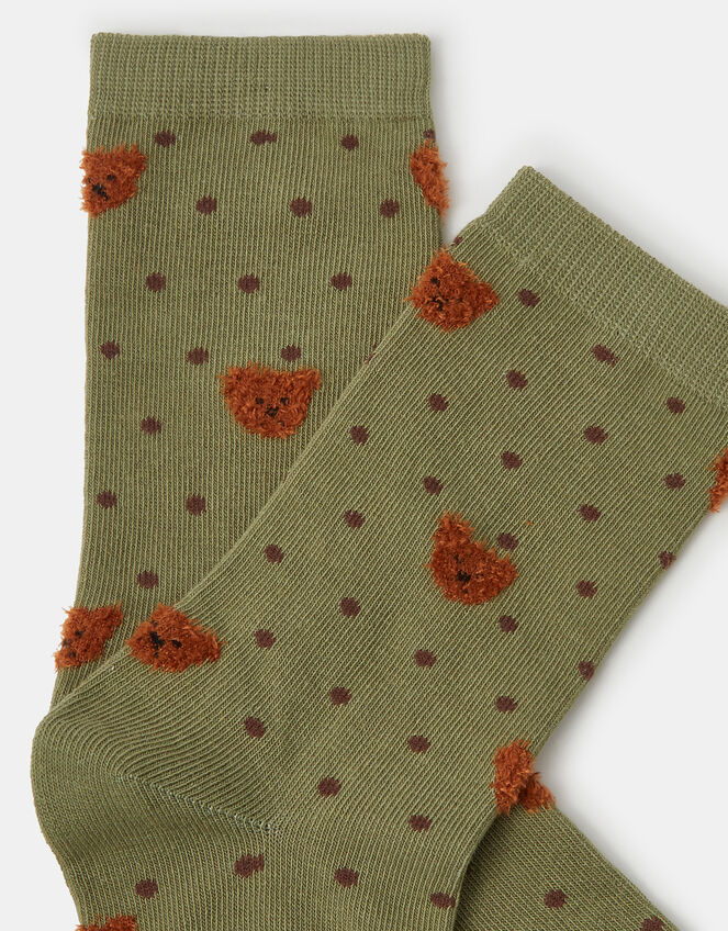 Bear Print Socks, , large