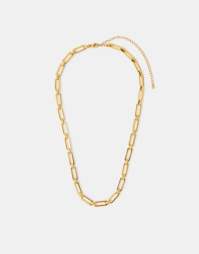 Stainless Steel Chunky Link Necklace, , large
