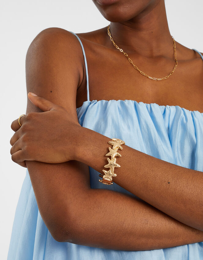 Starfish Hinged Bracelet, , large