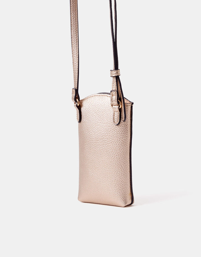 Metallic Pouch Phone Bag, , large