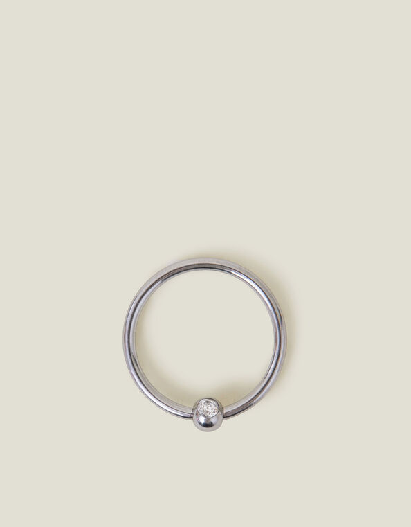 Platinum-Plated Surgical Steel Belly Ring, , large