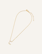 14ct Gold-Plated Arabic Initial Pendant Necklace - H (Haa), , large