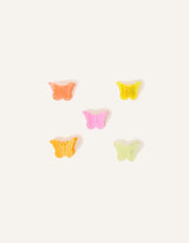 Girls Butterfly Claw Clips 5 Pack, , large