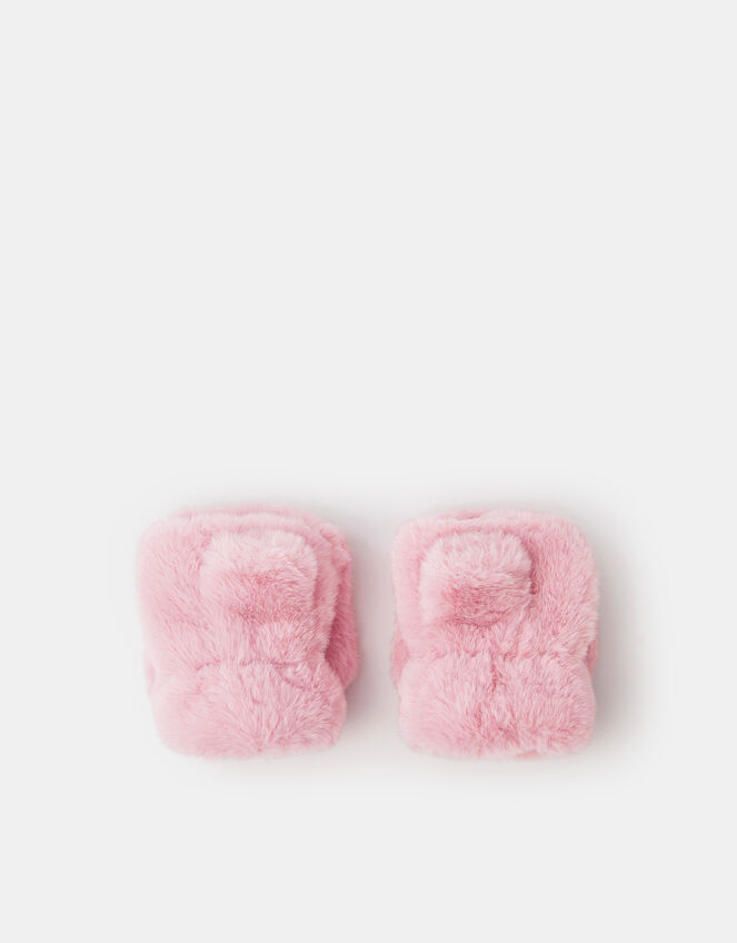 Girls Fluffy Cat Mittens, Pink (PINK), large