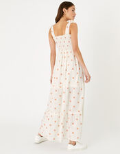 Bandeau Spot Maxi Dress, Ivory (IVORY), large