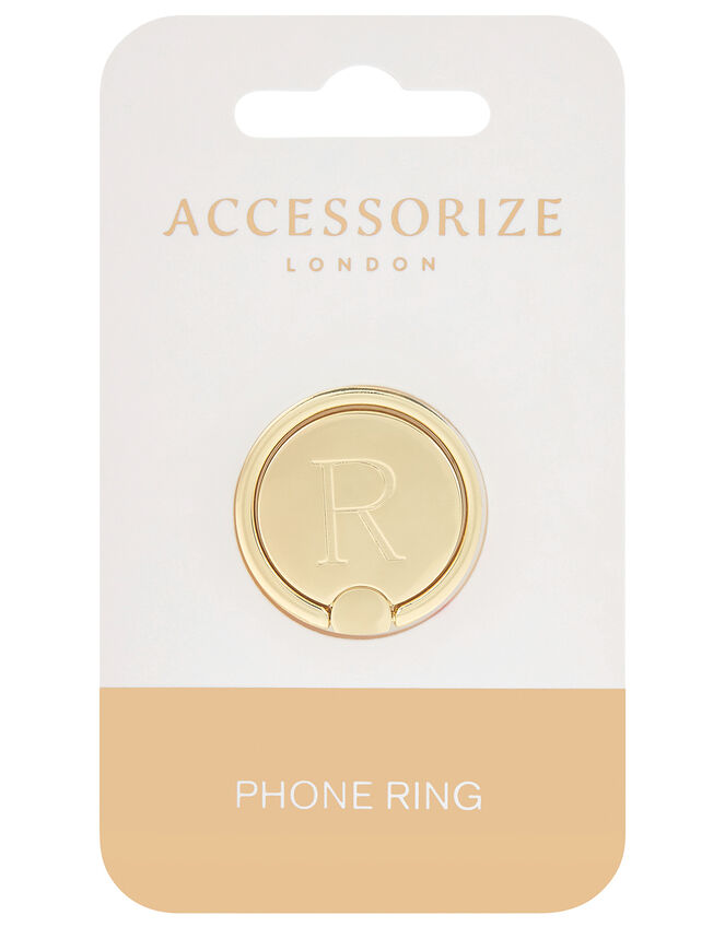 Metallic Initial Phone Ring - R, , large