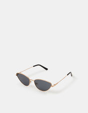 Metal Cat Eye Sunglasses, , large