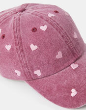 Heart Embroidered Baseball Cap, , large