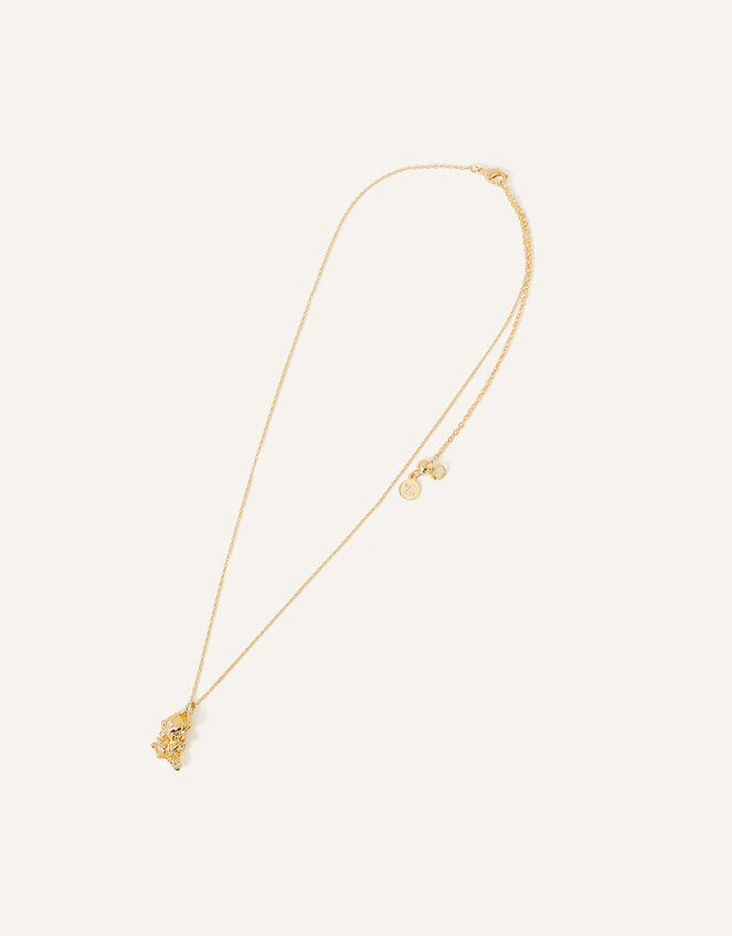 14ct Gold-Plated Molten Pendant Necklace, , large