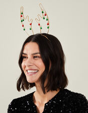 Girls Metal Jingle Bell Antlers, , large