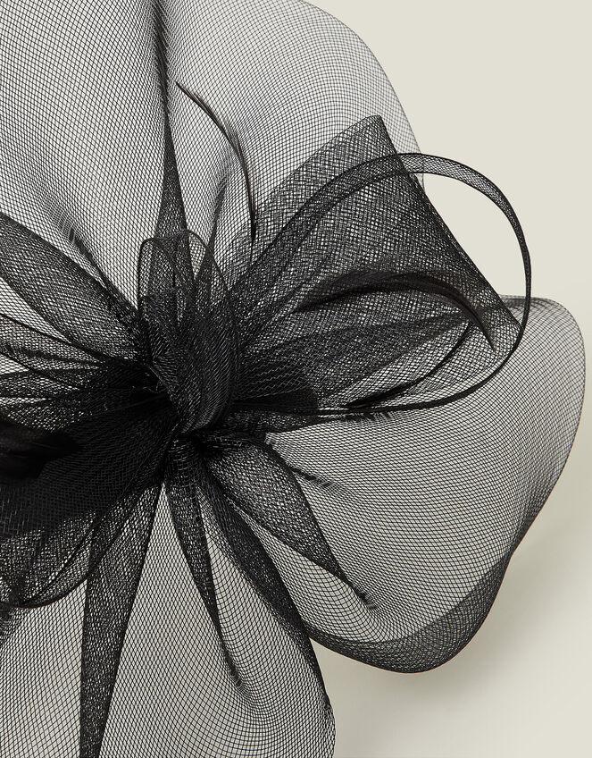 Mini Crin Fascinator, Black (BLACK), large