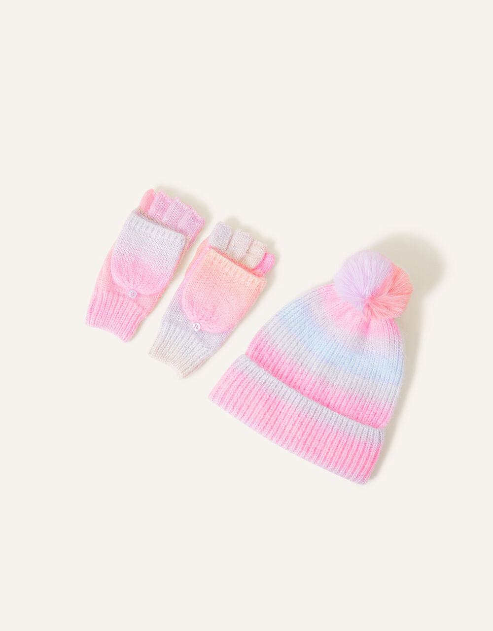 Rainbow Run Hat + Glove Set FP