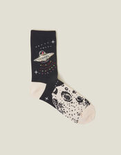 Spaceship Scene Socks, , large