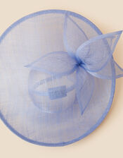 Flower Statement Disc Fascinator, Blue (BLUE), large