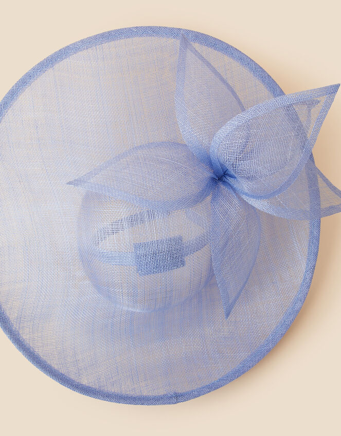 Flower Statement Disc Fascinator, Blue (BLUE), large
