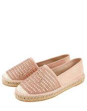 Diamante Espadrilles, Pink (PINK), large