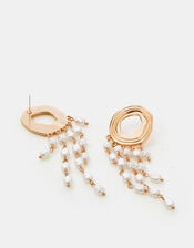 Pearl Tassel Earrings, , large