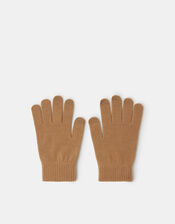 Stretch Touchscreen Gloves, Camel (CAMEL), large