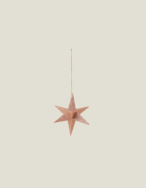 Paper Sparkle Star Decoration, Pink (PALE PINK), large