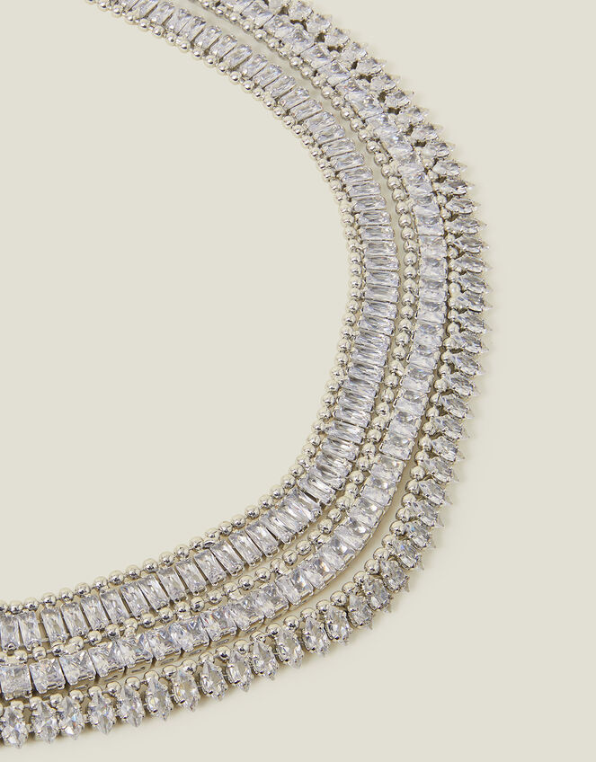 Layered Crystal Necklace, , large