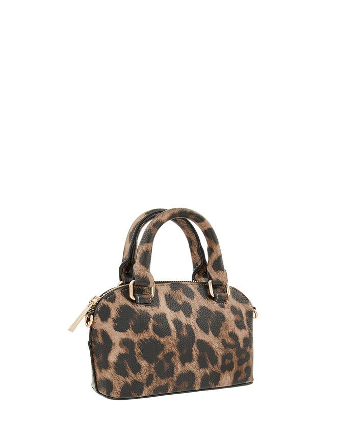 Cross-Body Kettle Bag, Leopard (LEOPARD), large