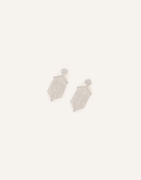 Statement Stud Waterfall Earrings, , large