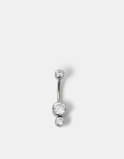 Titanium Diamanté Belly Bar, , large